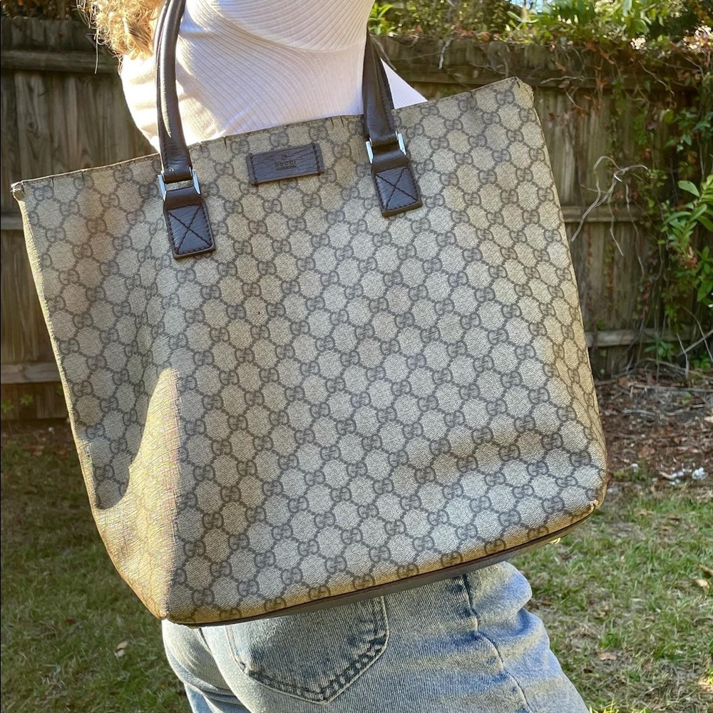 Vintage Gucci monogram tote bag
